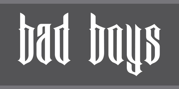 Bad Boys | Font Zillion