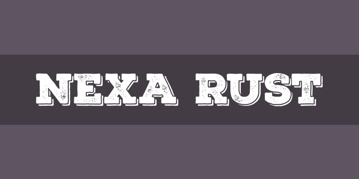 Nexa Rust Font Free By Fontfabric Squirrel Nexa Rust Font Free By Fontfabric Squirrel
