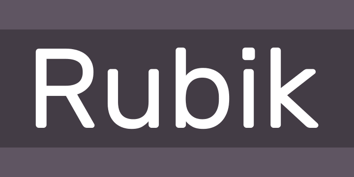 rubik webfont