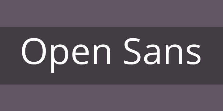 Font Squirrel Open Sans Font Free By Ascender Fonts