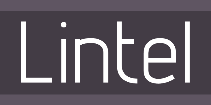 lintel modern sans serif