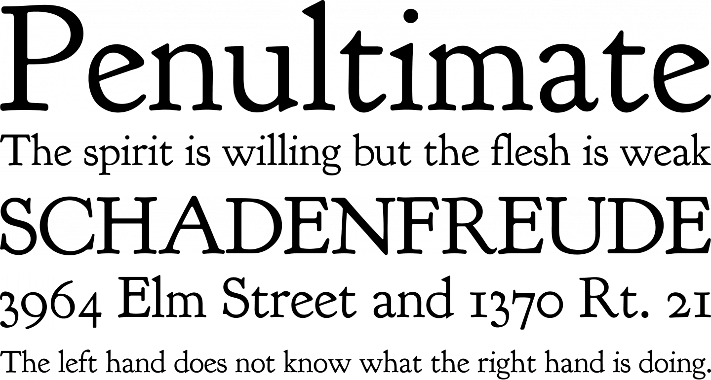 goudy bookletter font