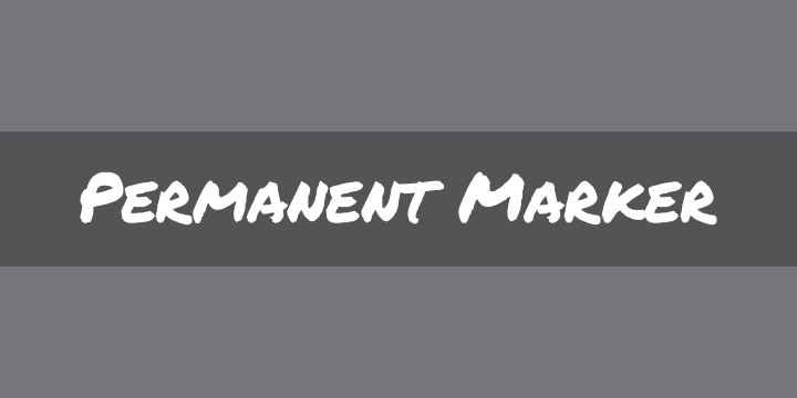 Permanent Marker | Font Zillion