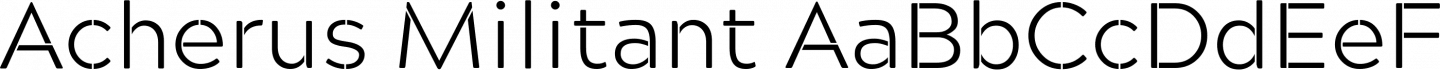 Acherus Militant font family by Horizon Type