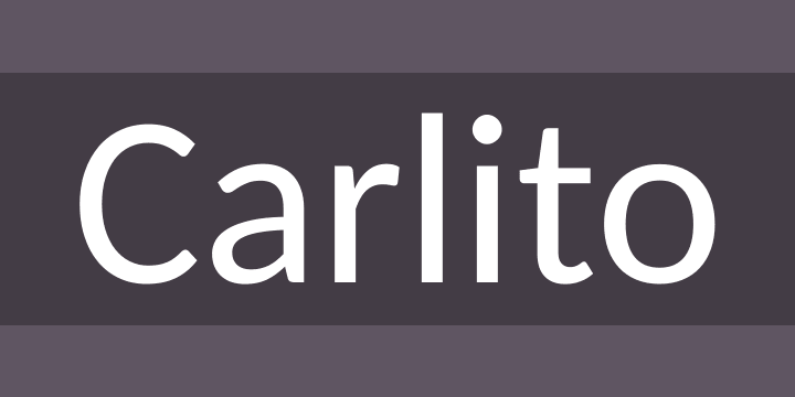 Font Keren untuk Logo - Carlito