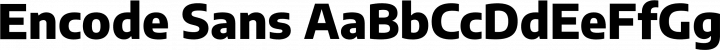 Encode Sans font family by Impallari Type