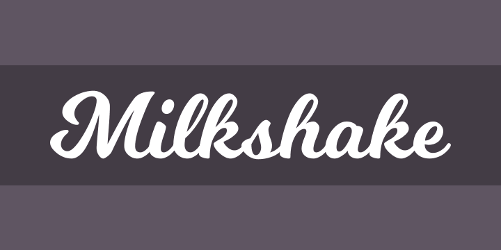 milkshake font gimp