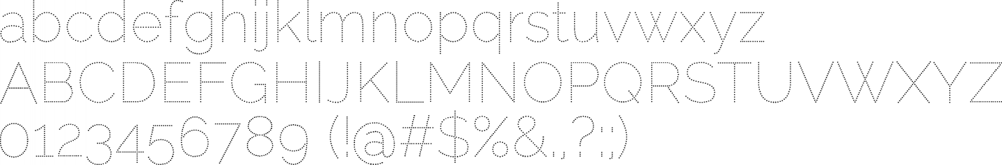 raleway dots font