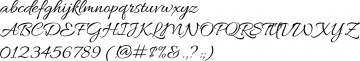 allura font glyphs