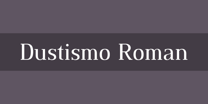 dustismo roman font