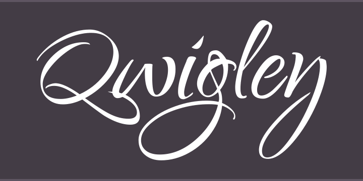 Qwigley Font Free by TypeSETit » Font Squirrel