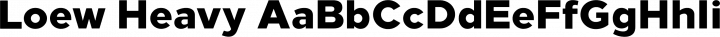 Loew Heavy free font