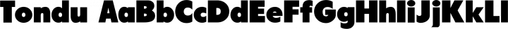 Tondu font family by The Northern Block