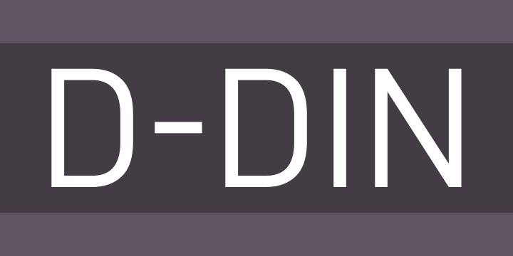 din pro font family free download
