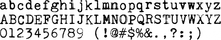 kingthings trypewriter font