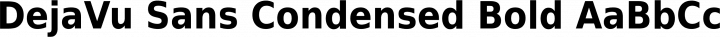 DejaVu Sans Condensed Bold free font