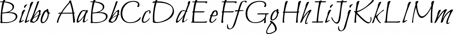 Bilbo font family by TypeSETit