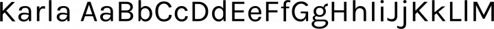 Karla Regular free font